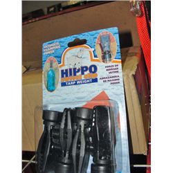 One box of hippo swivel clip tarp weights