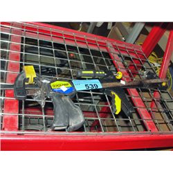 2 quick grip bar clamps