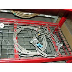 2 braided steel tow/ lift lines