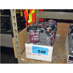 Box of 6 packages of steel wool