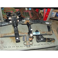Shelf lot of hidden hitches and vehicle hitches