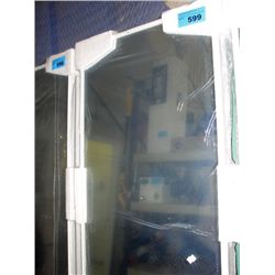 Set of mirrored front sliding closet doors