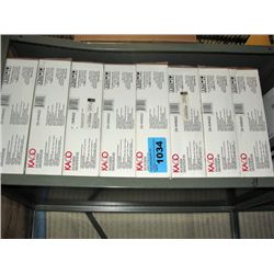 shelf lot of 8 kaco DVD recorders
