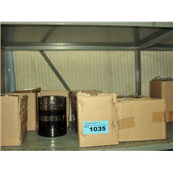 Shelf lot of assorted ceramic candle holders and