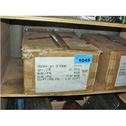 One box full of frosted glass lamp shades
