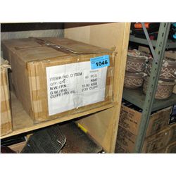 One box full of frosted glass lamp shades