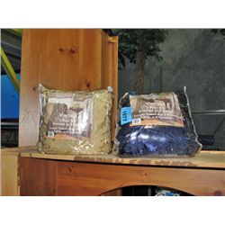 2 vintage 3pc luxery throw and 2 pillow set - one