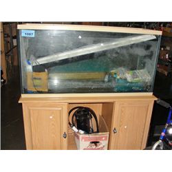 Aquarium set complete with cabinet