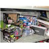 Image 1 : Shelf lot of radio controlled cars and helicopters