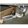 Image 1 : Shelf lot of misc items; presto heat dish, brother