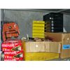 Image 1 : Shelf lot of misc items; ball glove, telephone,