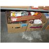 Image 1 : 3 boxes of misc kitchenwares and decorative