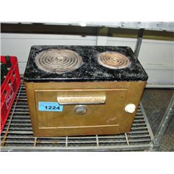 Vintage electric 2 burner stove with oven