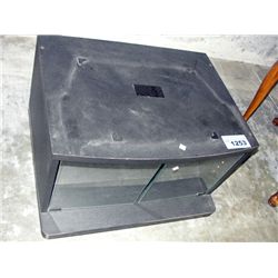 Black TV entertainment stand