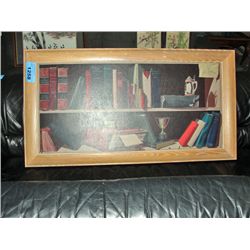 Framed bookshelf print