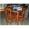 Image 1 : Bistro style counter height table with 4 chairs