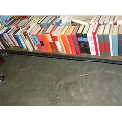 Shelf lot of assorted hard cover books