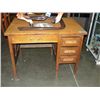 Image 1 : Early 1900s quartersewn / tiger oak desk