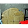 Image 1 : Ceramic tile top round patio table top (top only)