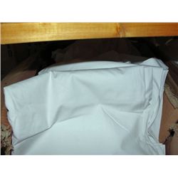 One new white twin size top sheet