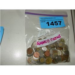 Bag of assorted world coins