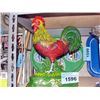 Image 1 : Cast metal rooster door stop