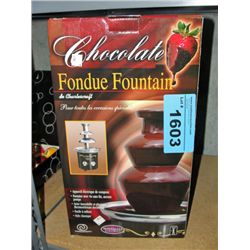 Chocolate fondue fountain