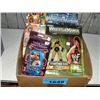 Image 1 : Box of assorted wrestling collectables; action