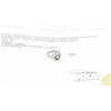 Image 1 : 10kt Gold & 925 Silver .17 Carat Diamond Heart Rin