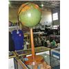 Image 1 : World globe on teak pedastol