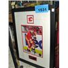 Image 1 : Framed calgary flames Jerome Iginla #12 captain of
