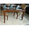 Image 1 : Contemporary mahogany finish dining table