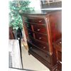 Image 1 : Matching cherry finish 5 drawer highboy dresser