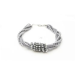 Costume jewelry pearl and rhinestone necklace