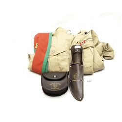 Boy scouts of canada uniform with belt pack and