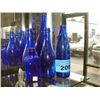 Image 1 : Collection of 5 blue glass bottles
