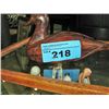 Image 1 : Hand crafted solid exotic wood carved and polished