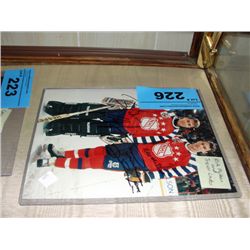 signed kirk maclean and trevor linden hockey photo