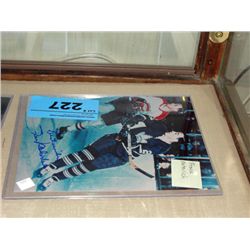 Signed frank mahovlich hockey photo
