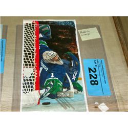 Signed roberto luongo hockey photo