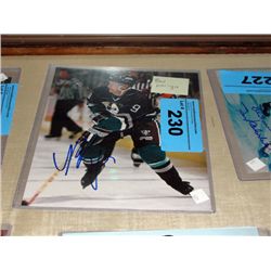 signed paul kariya hockey photo