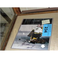 Signed Jerry Scheevers hockey photo