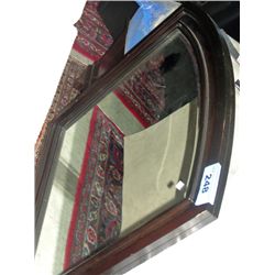 Matching cherry finish bedroom wall mirror