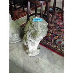 Cement lion yard ornament