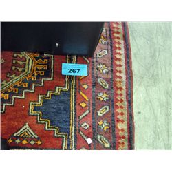 Approx 5F by 14F hand knotted persian area rug