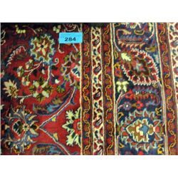 Approx 10F by 15F hand knotted persian area rug