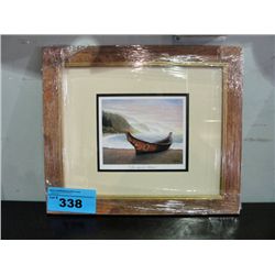 Framed west coast native print titled the spirit