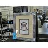 Image 1 : Framed west coast native print titled copper desig