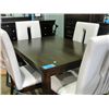 Image 1 : Contemporary 5pc dinette set; table with 4 white