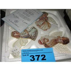 3pc Bradford editions angels christmas tree
